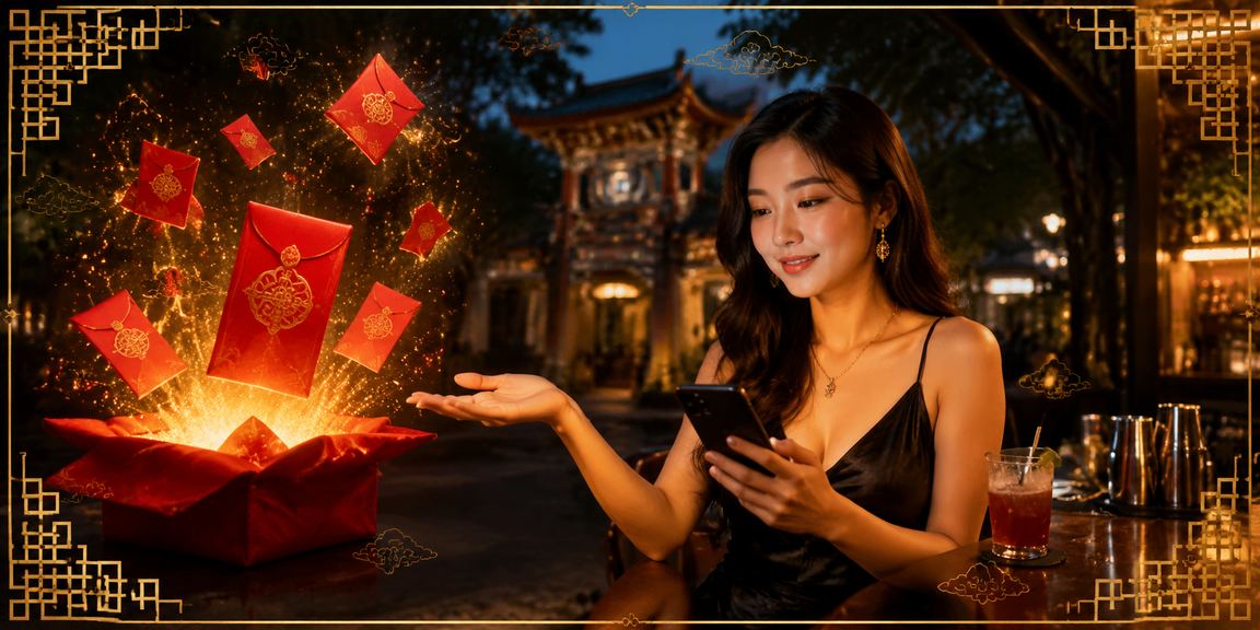 Mô hình phong bao đỏ may mắn tại Hà Nội dịp xổ số đặc biệt cuối năm